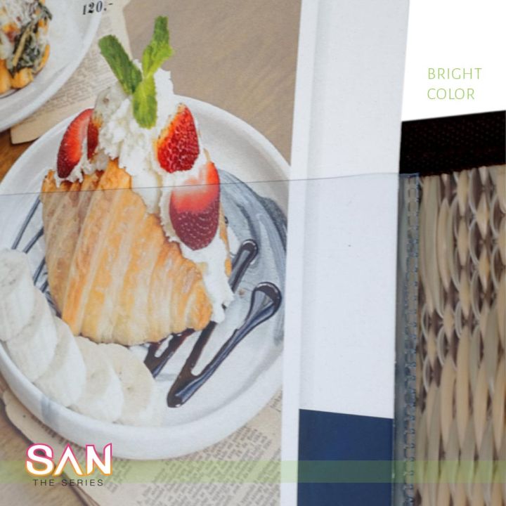 แฟ้มเมนูปกสานสวยทันสมัย-san-xavi-น้ำตาลฮันนี่-เล่มเมนูปกสาน-สไตล์ใหม่-ขนาด-a4-เล่มเมนูร้านอาหารคาเฟ่-เล่มเมนูสีน้ำตาล-เล่มเมนูทนทาน