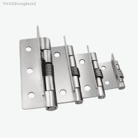 ☢ 5Pcs 304 stainless steel spring hinge automatic cabinet door wardrobe hardware and furniture fittings Mini micro hinge