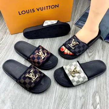 lv slippers men's