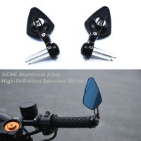 2Pcs/Lot Motorcycle Rearview Mirrors CNC Motorcycle Bar End Black Rearview Side Mirror For Triumph Speed Honda BMW Yamaha MT09