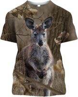 Unisex Camo Animals 3D T-Shirt Summer Casual Men Women Streetwear Pullover Short Sleeve Tops &amp; Tees