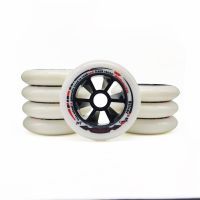 Good Grip Speed Wheel 100mm 110mm 83A High Elastic PU Roller Skates Wheels 100 110 83 Duro Inline Skating Tires Indoor Outdoor Training Equipment