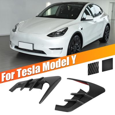 2PCS Modification Accessories For Tesla Model Y 2019-2022 / Model 3 2021 2022 Car Side Wing Panel Cover Spoiler Dust Cover