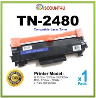 Discount4U .. สินค้าเทียบเท่า Toner TN-2480 TN2480 ใช้กับตลับหมึกเลเซอร์เทียบเท่ารุ่น  Brother HL-2370dn/2375dw/HL2385dw DCP2535dw MFC-L2715dw/2750dw/2770dw