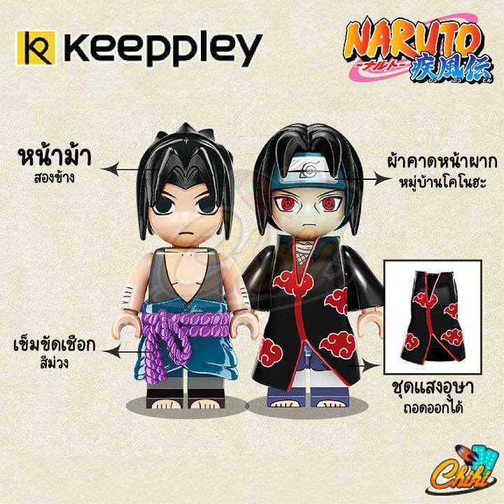 ตัวต่อ-keeppley-k20507-อุจิวะ-ซาซึเกะ-สู้กับ-อุจิวะอิทาจิ-ศึกสุดท้ายของ-2-พี่น้องอุจิวะงานลิขสิทธ์เเท้-ของแท้