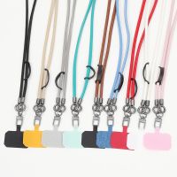 Leather Mobile Phone Lanyard Oblique Body Can Back Hanging Neck Strong Durable Strap Rope Universal Hanging Accessories Phone Charms