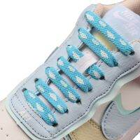 [HOT EXQQUZIOWGWD 116] Trend Blue Clouds สีสัน MatchingShoelaces Flat Shoe Laces High-Top Canvas Sneakers Shoelace AF1 Laces Shoe Strings Offwhit