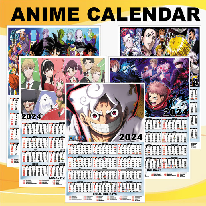 Anime 2024 Poster Calendar Lazada PH