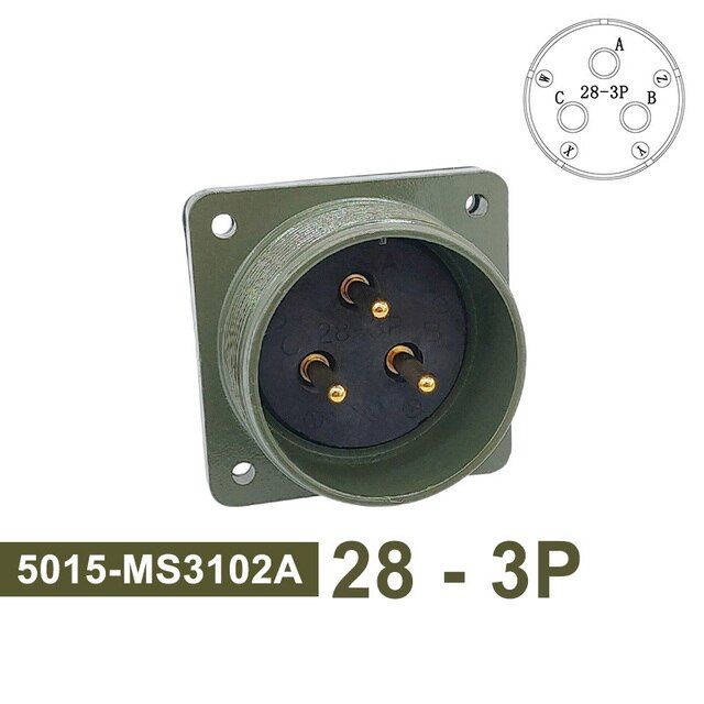 mil-std-5015ขั้วต่อแบบวงกลม-military-คอนเนคเตอร์-mil-c-28-3-28-16-28-20-plugamp-ซ็อกเก็ต-ms3102a-ms3106a-ms3108a