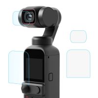 PULUZ 9H 2.5D อุปกรณ์ป้องกันเลนส์กระจกนิรภัย + จอภาพยนตร์สำหรับ DJI OSMO Pocket 2