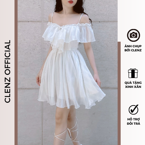 Clenz - Váy thiết kế cao cấp ] Đầm trắng dự tiệc dạo phố thanh ...