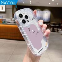 2023 New Phone Case for iPhone 11 12 13 14 Pro Max 6 6S 7 8 Plus SE 2020 X XS XR Simple Clear Soap Air Cushion TPU Cartoon Painted Protective Case Back Cover