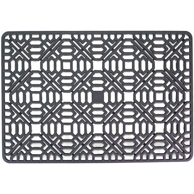 Sink Mat Kitchen Sink Protector for Bottom,Stainless Steel or Porcelain Bowl Sink, Silicone Grey Non- Heat Resistant