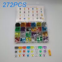 272PCS Car Fuses 2A 3A 5A  10A 15A 20A 25A 30A 35A  Amp with Box Clip Assortment Auto Blade Type Fuse Set Truck Furniture Protectors Replacement Parts