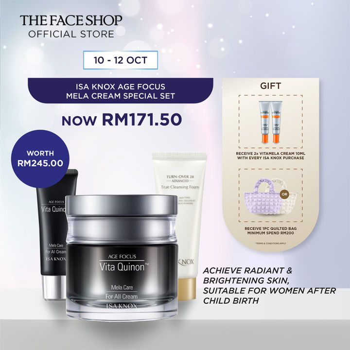 THE FACE SHOP ISA KNOX AGE FOCUS Mela Care for All Cream Special Set [3 ...