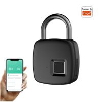 【YF】 Tuya Fingerprint Padlock Lock Bluetooth Smart Mini Portable Biometric With USB Charging For Locker Luggage Gym