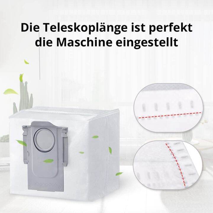 ถุงเก็บฝุ่นถุงสูญญากาศเข้ากันได้สำหรับ-roborock-q7-q7max-ชิ้นส่วนเครื่องดูดฝุ่นหุ่นยนต์