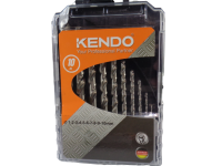 KENDO 11603033 ดอกสว่านเจาะเหล็กสีเงิน ขนาด 1-10 mm. 10 ตัวชุด