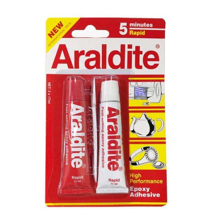 ARALDITE Rapid 2Part Epoxy Adhesive Glue 2 Tubes x 17ML Lazada
