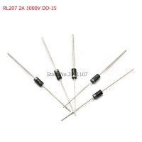 100PCS/LOT RL207 Rectifier Diode 2A 1000V DO-15 rl207Electrical Circuitry Parts