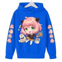 Anya Forger Cute Girls Hoodies Cartoon SPY X FAMILY Printed Kids Sweatshirt Hoodies Childrens Clothing Girls Spring Autumn Coat