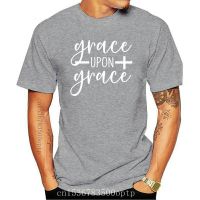 AvailableNew Mens T-shirts Grace Upon Grace faith cross Print Women tshirt Cotton Casual Funny t shirt Gift Lady Yong Top Tee 6 Color A-1146 83AK