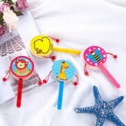 Đồ chơi xúc xắc trống bằng gỗ sinh động cho bé