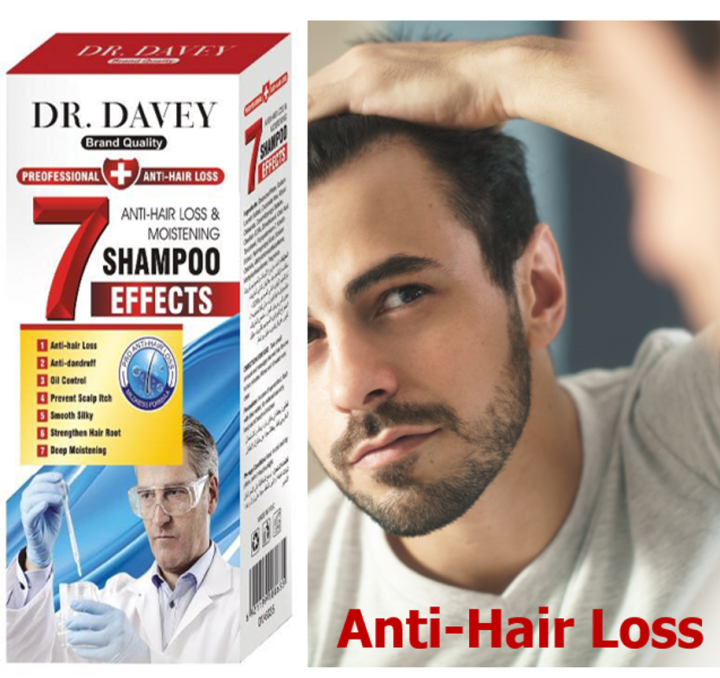 Dr.Davey Antihair loss & moistening Shampoo effects แชมพูลดผมหลุดร่วง