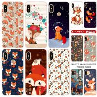 ₪✗❒ Soft Silicone Case For Xiaomi Redmi Note 11 10 9 8 7 Pro Max 10s 9s 8t 4G 5Gr Fox Space Moon Universe Fox Fundas