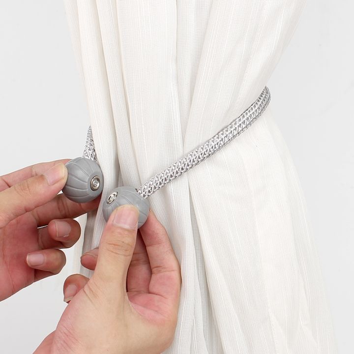 24-home-accessories-2ชิ้นผ้ามัดผ้าม่านเครื่องประดับเชือกหูรูดสุดหรูน้ำหนักเบาสายคล้องเกี่ยวที่ยึดแม่เหล็กสุดน่ารัก