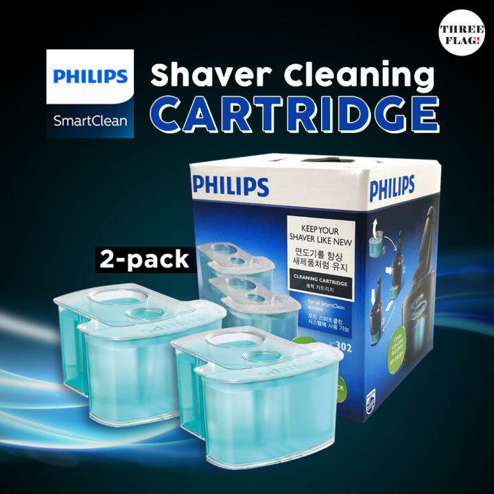 PHILIPS Shaver Cleaning Cartridge 2packs JC302 Lazada PH