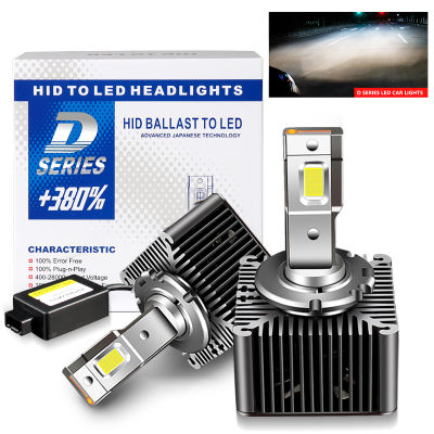 2PCS CANbus D1S D2S LED Headlight 70W D3S D1R D5S D8S Bulb Kit to Replace HID Conversion Lamps For Benz BMW Audi Land Rover VW