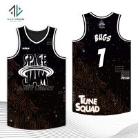 NZ Space Jam King James Bugs Basketball Jersey Full Sublimation 3D Print Vest Summer Basketball Jersey