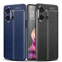 Reno9เกราะกันกระแทกแบบดั้งเดิมสำหรับ OPPO Reno 9 Pro หนังคาร์บอนมือถือ TPU เคสโทรศัพท์หรูหราแบรนด์คลาสสิก