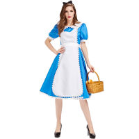 ? Popular Clothing Theme Store~ New Halloween Dress Alice Princess Dress Cos Maid Costume Maid Fairy Tale Ball Party Clothes