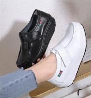 ร้อน, ร้อน★Womens shoes white shoes Comfortable nurse shoes health shoes doctor shoes soft cow leather casual shoes for women