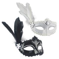 1Pc เซ็กซี่ผู้หญิง Queen ฮาโลวีน Eye s Feather Hollow Out Masquerade หญิง Half Face Party Props เครื่องแต่งกายเต้นรำ Headwear