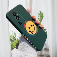 เคสโทรศัพท์สำหรับ OPPO Reno10 Pro + 5G เคสโทรศัพท์ดีไซน์ด้านข้างลายหน้าอีโมจิโฉ่งมีขอบสี่เหลี่ยมปลอกซิลิโคนเหลวคลุมทั้งหมดเคสป้องกันกล้อง