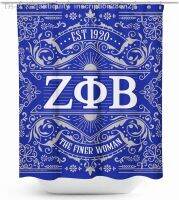 【CW】✁✈  Zeta Sorority Paraphernalia Shower Curtain The Finer Woman Gifts for