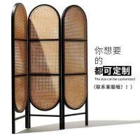 [COD] Rattan Medieval Partition Net Blocking Office Folding Wood Japanese-style Entrance Wholesale