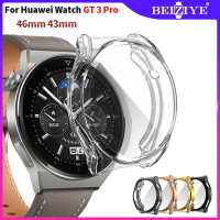 เคส ฝาครอบป้องกันหน้าจอ For Huawei Watch GT 3 Pro 43mm 46mm Case การป้องกันเต็มหน้าจอซิลิโคนบางเฉียบสาย Huawei GT3 Pro เคส