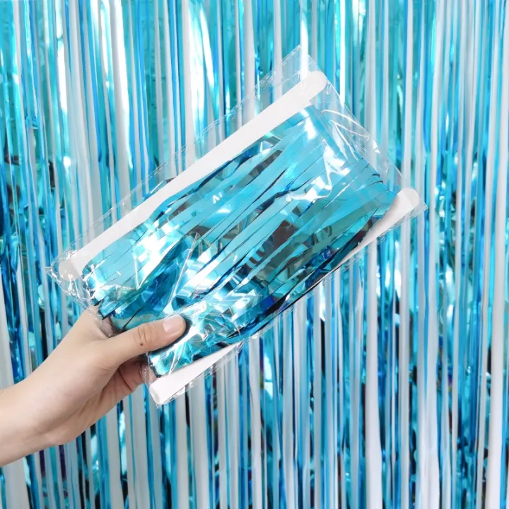 Light Blue Curtain Foil 1 meter width 2 meters length | Lazada PH