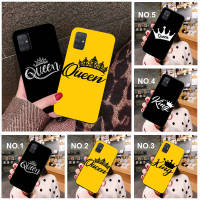 Casing หรับ iPhone 14 13 11 Pro Max 11 Mini 8+ 8 Plus RA3 Crown King Queen Pattern Phone เคสโทรศัพท์ อ่อนนุ่ม TPU Shockproof Black ปก