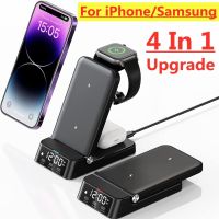 ✐┋ 15W 4 In 1 Wireless Charger Stand For iPhone 14 13 12 11 X Samsung Galaxy S22 S21 Apple Watch Airpods Fast Charging Dock Station