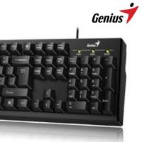 คีย์บอร์ด Genius KB-100  ให้สัมผัสการพิมพ์ที่สบาย แม่นยำ ด้วยปุ่มกดที่ออกแบบอย่างดีเยี่ยม ทนทานด้วยดีไซน์ป้องกันน้ำหรือของเหลวหกใส่