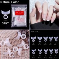 500Pcs White French False Nails Tips Manicure DIY Art Salon Short Fake Nails Faux Ongle 10 Size Nail Art Tools