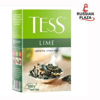 ชาเขียวชนิดใบ Tess Lime ขนาดบรรจุ 100 g / Чай листовой зеленый Tess Lime с цедрой цитрусовых, 100 г