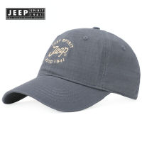 Jeep SPIRIT 1941 ESTD หมวกลำลองหมวกเบสบอล,หมวกกีฬาบังแดดอเนกประสงค์แบบลำลองหมวกลิ้นเป็ดเกาหลีอินเทรนด์TH