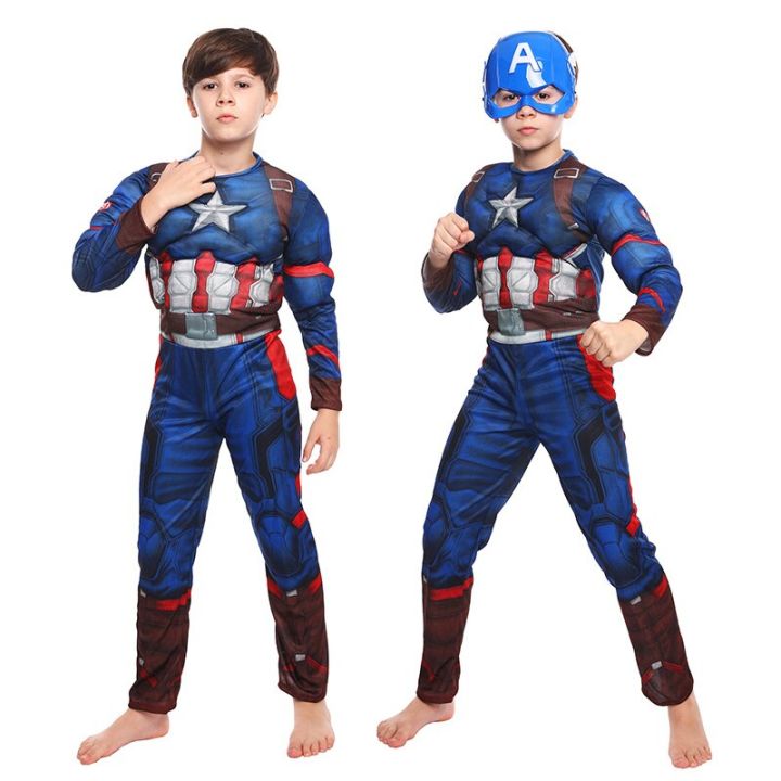 marvel-superhero-spider-man-captain-america-iron-man-thor-hulk-cosplay-costume-muscle-bodysuit-jumpsuit-for-kids-halloween-party