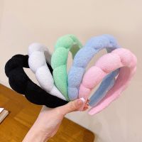 【YF】 Popular Handmade Towel Flannelette Cloud Headband for Women Girls Spa Dress Up Headpiece Ladies Soft Sport Makeup Hairband